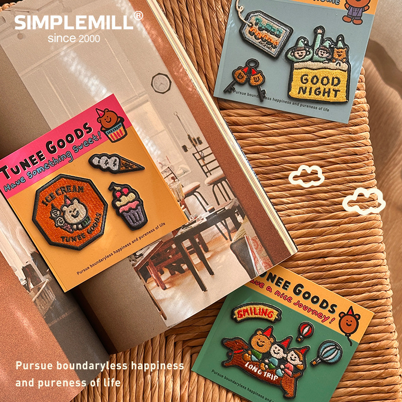 朴坊TUNEEGOODS刺绣布贴自粘