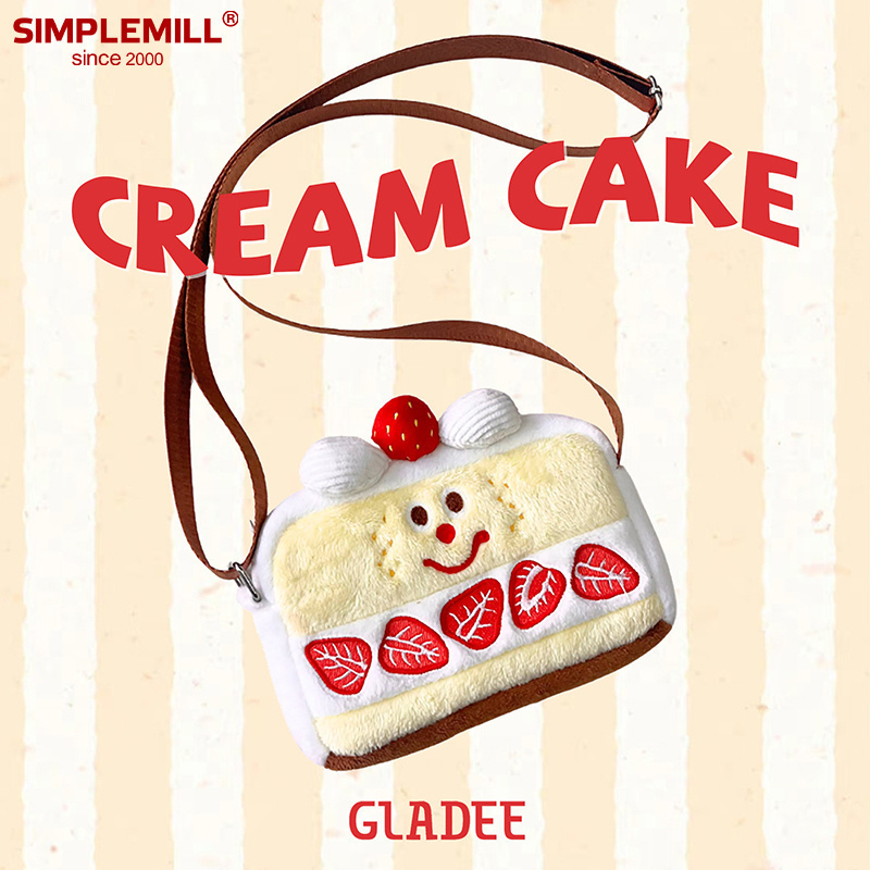 朴坊GLADEE草莓奶油蛋糕斜挎包
