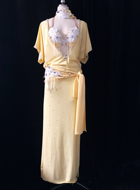 新款肚皮舞东方舞演出服表演服民俗袍子balady shabby saidi定