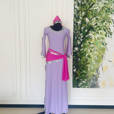 新款肚皮舞民俗袍子balady shabby saidi练功比赛儿童成人定制7