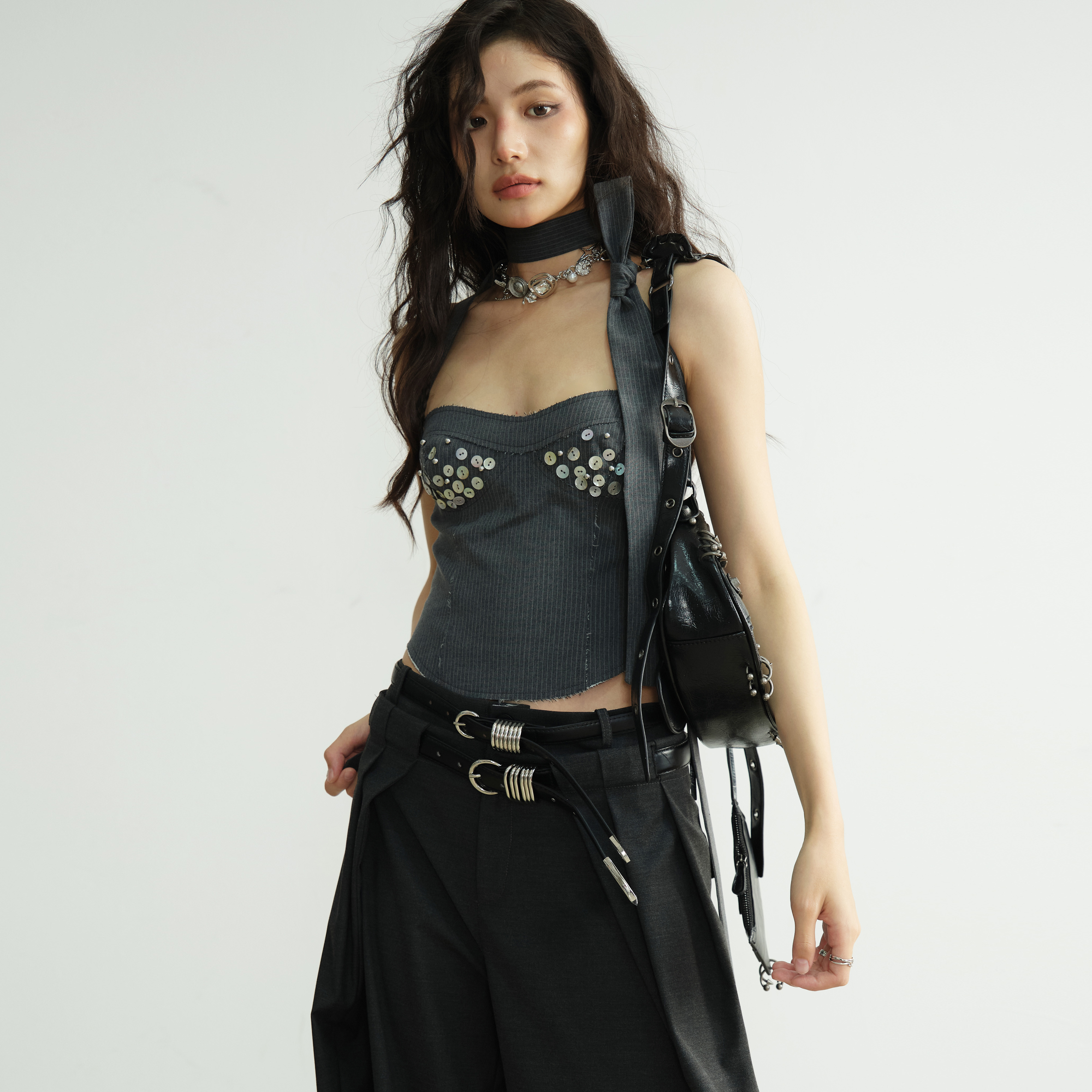 贝壳扣装饰JNYLON复古辣妹