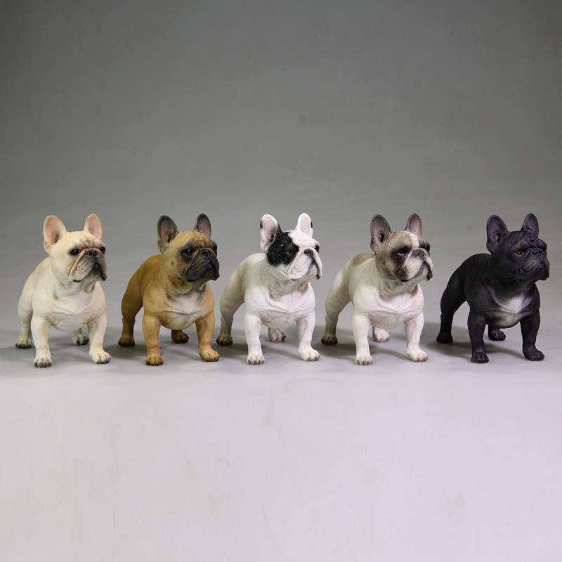 Mr.Z 1/6法国斗牛犬高端模型仿真法斗周边宠物狗狗家居树脂小摆件