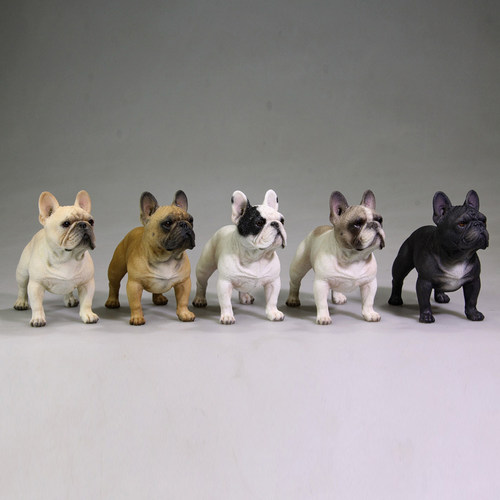 Mr.Z 1/6法国斗牛犬高端模型仿真法斗周边宠物狗狗家居树脂小摆件