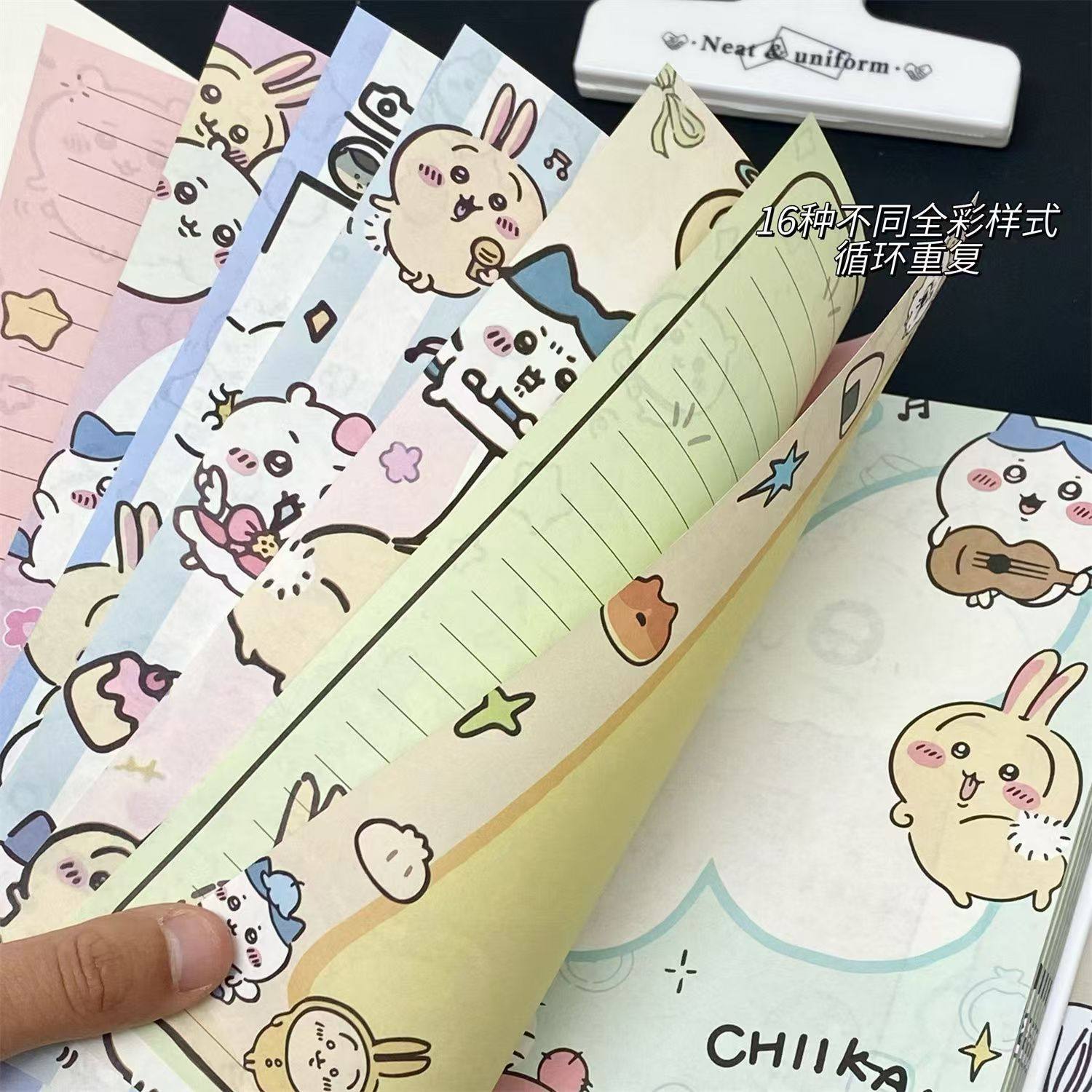 吉伊卡哇彩绘内页笔记本A5软壳学生可爱高颜值加厚印花手绘账本