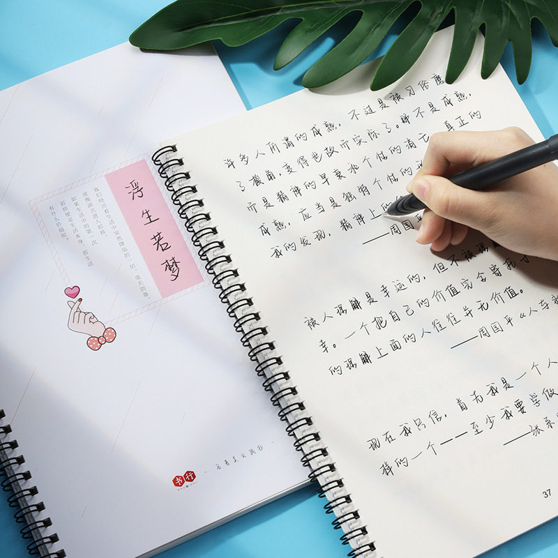 网红神仙字体字帖女生漂亮奶酪牛奶体字帖大学生行楷书练字帖手写