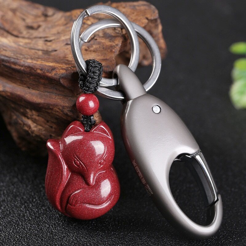 紫金砂朱砂狐狸挂件钥匙扣男女挂件钥匙链饰品|ruв категории автомобиль/товаров/аксессуары/переоснащение, автомобильных принадлежностей/аксессуары, за рулем личной принадлежности, автомобиль с брелок - от Buy2taobao.com для оказания профессиональной услуги покупки агента Taobao