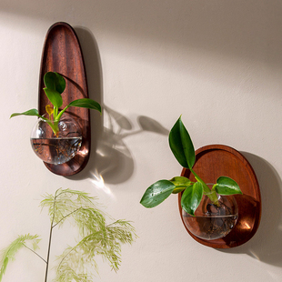 创意壁挂鱼缸壁饰墙饰挂壁水培玻璃花瓶卧室客厅店墙面墙上装饰