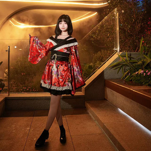 极乐净土舞蹈服cosply服装女洛丽塔裙宅舞和服女仆装动漫和服女