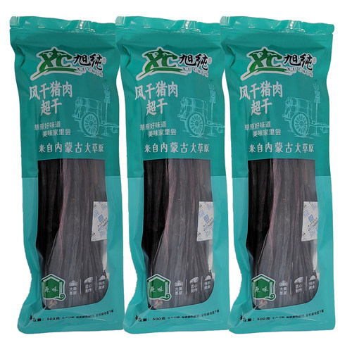 9成干超干风干猪肉干500克净含量