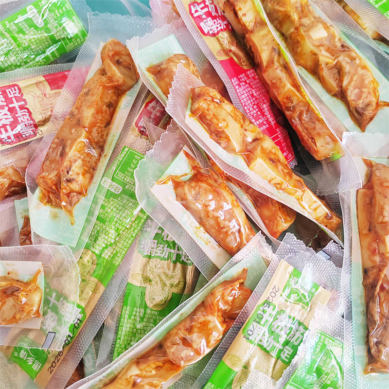 内蒙古牛板筋香辣味烧烤味独立真空包装嚼劲十足休闲零食小吃熟食