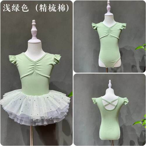 练功舞蹈服可爱女精梳棉