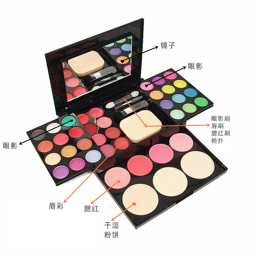 六一儿童节舞台演出表演化妆品眼影盒彩妆套装全套组合化妆粉盒