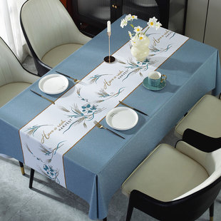 桌布免洗防水防油防烫家用长方形PVC餐桌布方桌书桌台布茶几桌垫