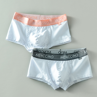 纯棉U囊简约平角裤 夏季 个提臀性透气四角裤 韩版 男士 性感短裤 内裤