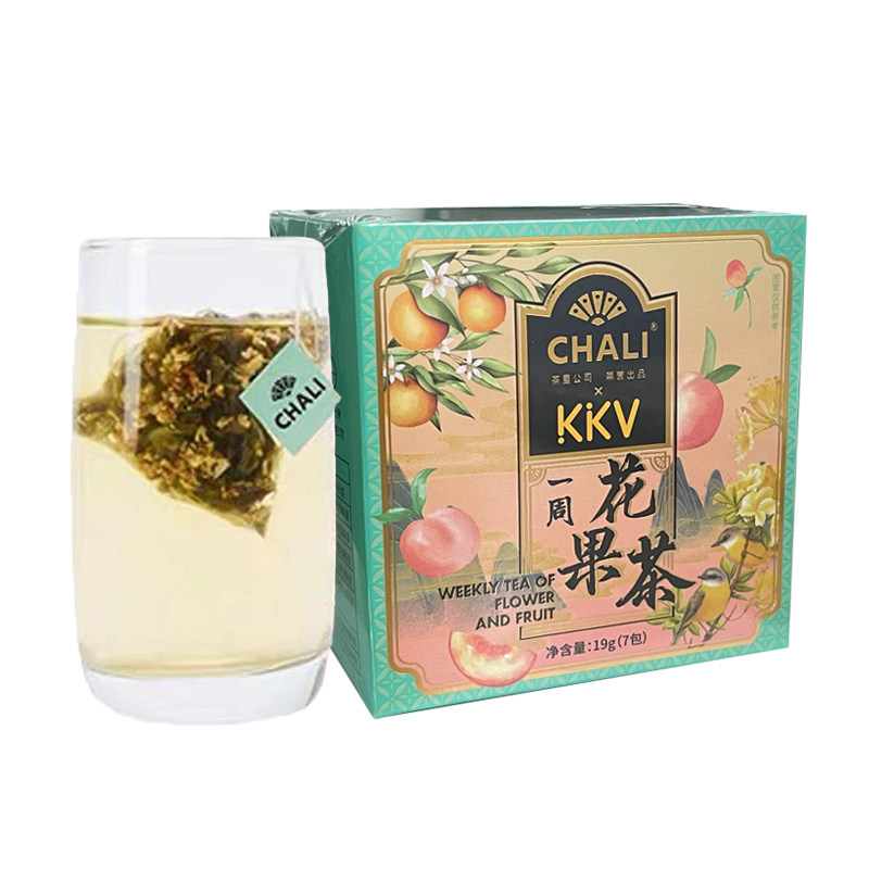 茶里蜜桃桂花陈皮普洱玫瑰红茶
