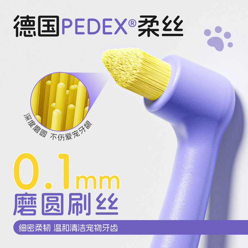 宠物猫咪狗专用小头软毛牙刷进口