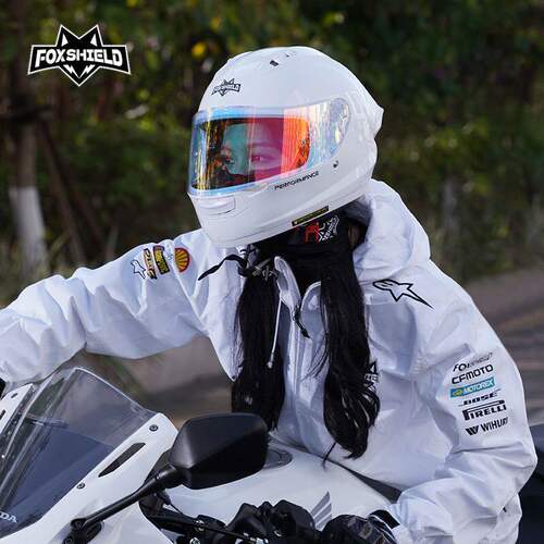 FOXSHIELD摩托车头盔四季通用新国标认证特小壳体头盔机车女骑行