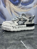 男鞋 轻便厚底增高真皮透气百搭潮流拼色运动休闲板鞋 2026春季 新款