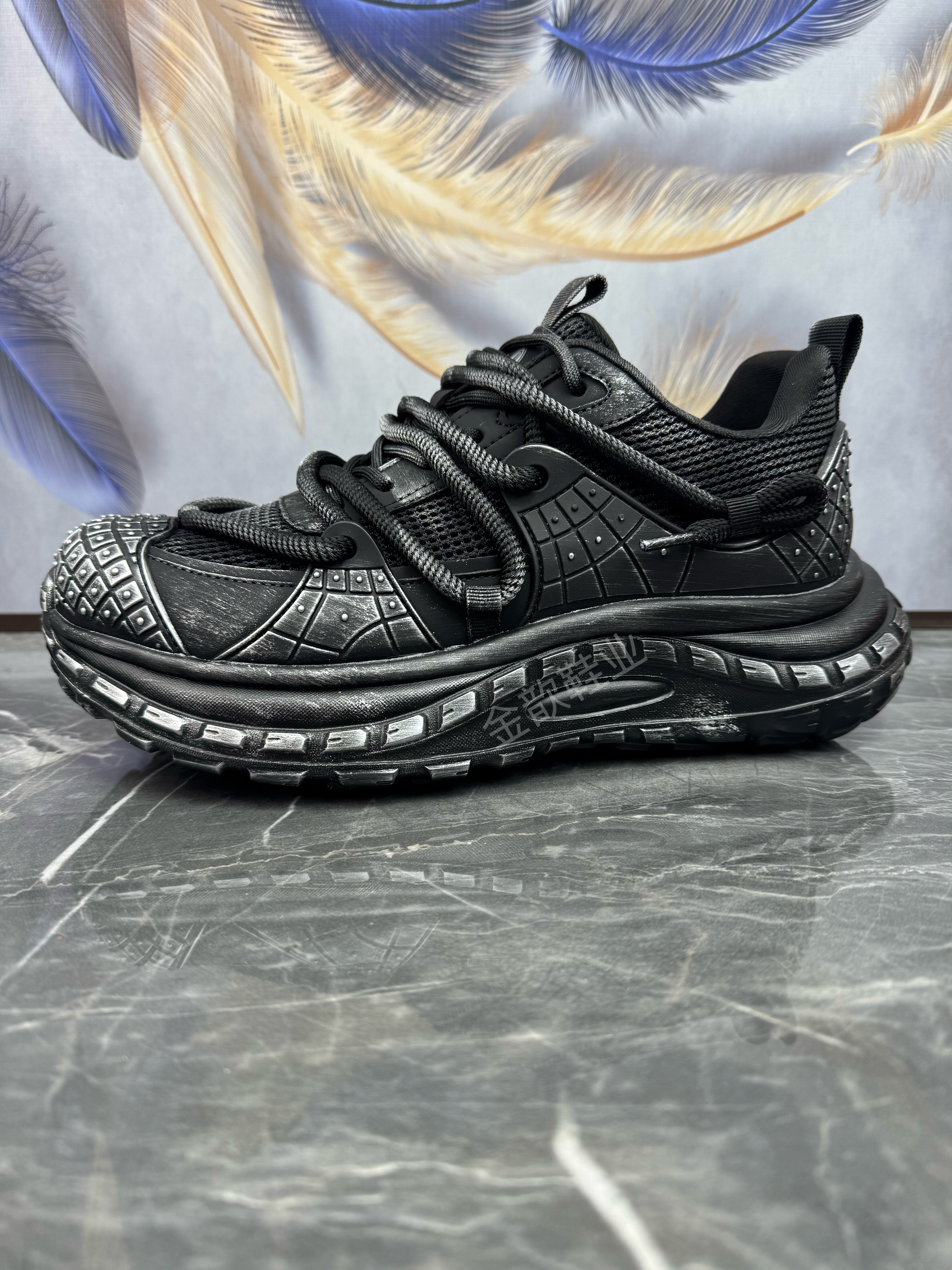 男鞋2026春季新款欧洲站轻便厚底增高网面透气潮流运动休闲老爹鞋,流行男鞋,老爹鞋,淘宝优惠券,粉丝福利购,淘宝优惠卷