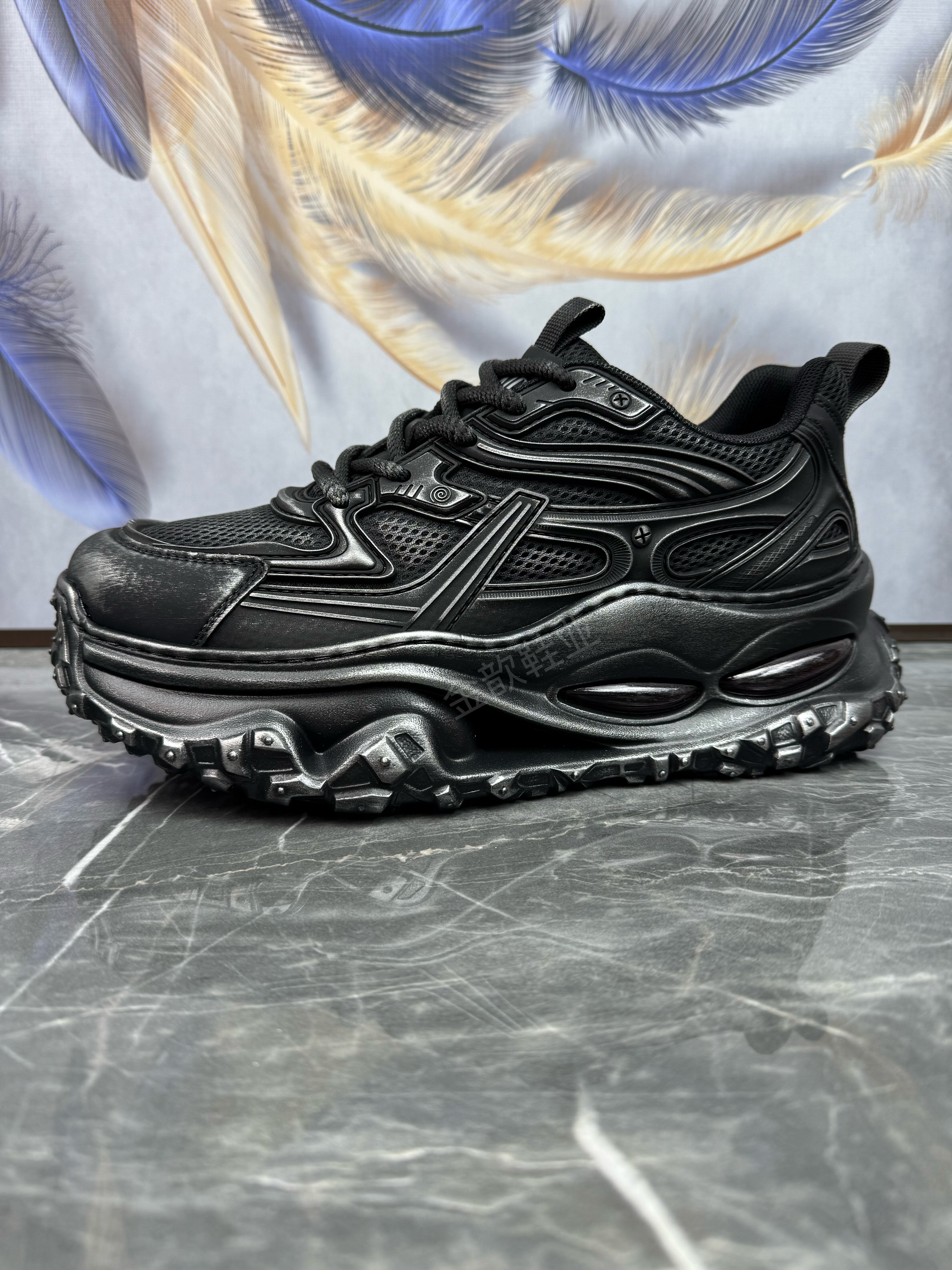 男鞋2026春季新款轻便厚底增高网面透气潮流户外运动休闲老爹鞋男,流行男鞋,老爹鞋,淘宝优惠券,粉丝福利购,淘宝优惠卷