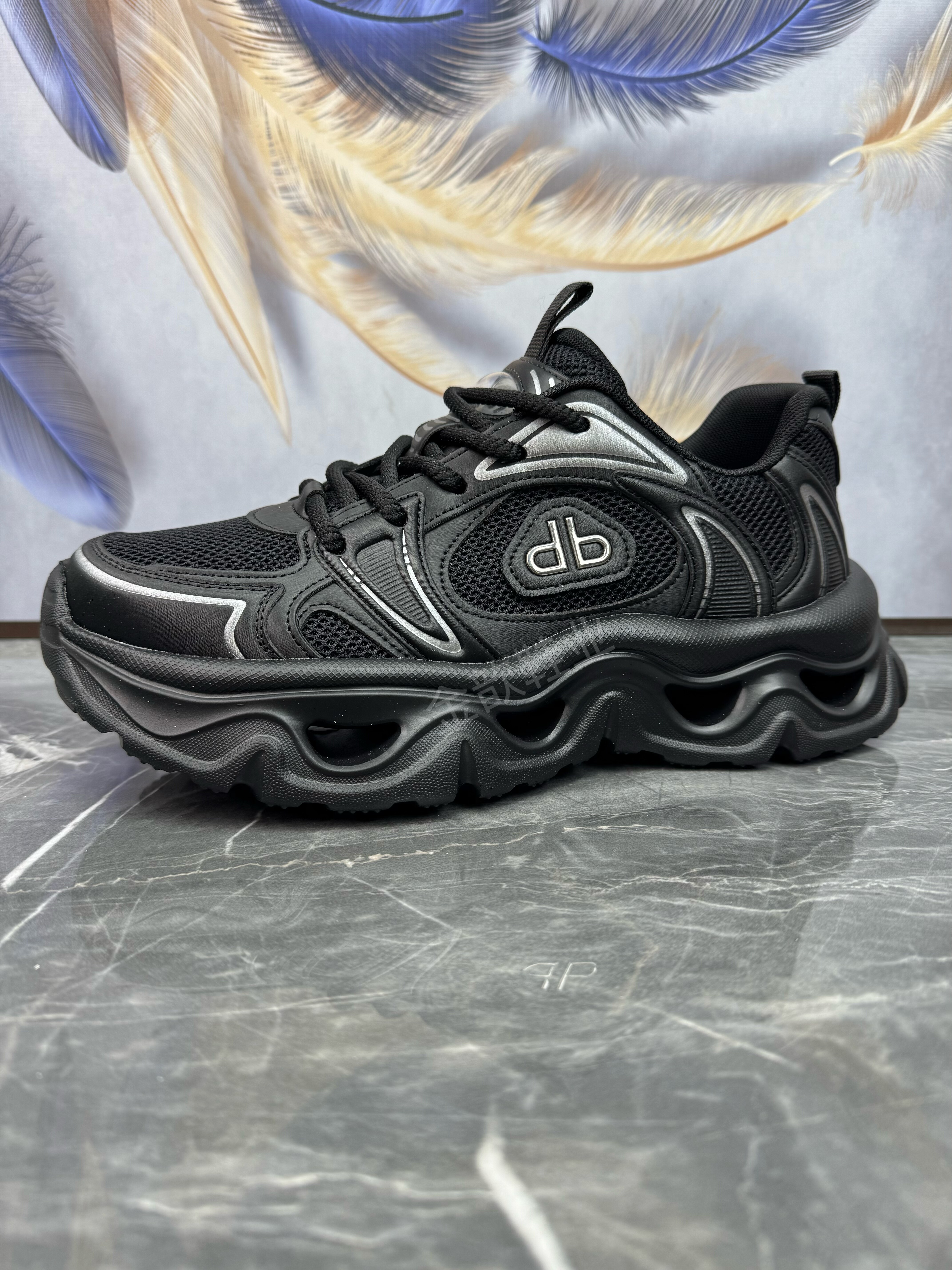 男鞋2026春季新款欧洲站轻便厚底增高网面透气运行休闲潮流老爹鞋,流行男鞋,老爹鞋,淘宝优惠券,粉丝福利购,淘宝优惠卷