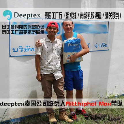 deeptex1-3岁泰国原装进口正品天然乳胶儿童幼儿园宝宝颈椎低枕头