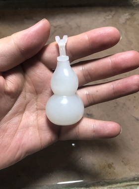 私人订制款 和田玉白玉 全玉养剑葫芦 龙头剑葫芦 图片仅供参考