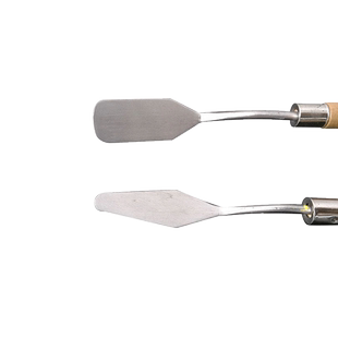 颜料刮刀美术调色刀套装小刮刀一套工具尖头专业油画棒不锈钢5件套小号油画水粉丙烯