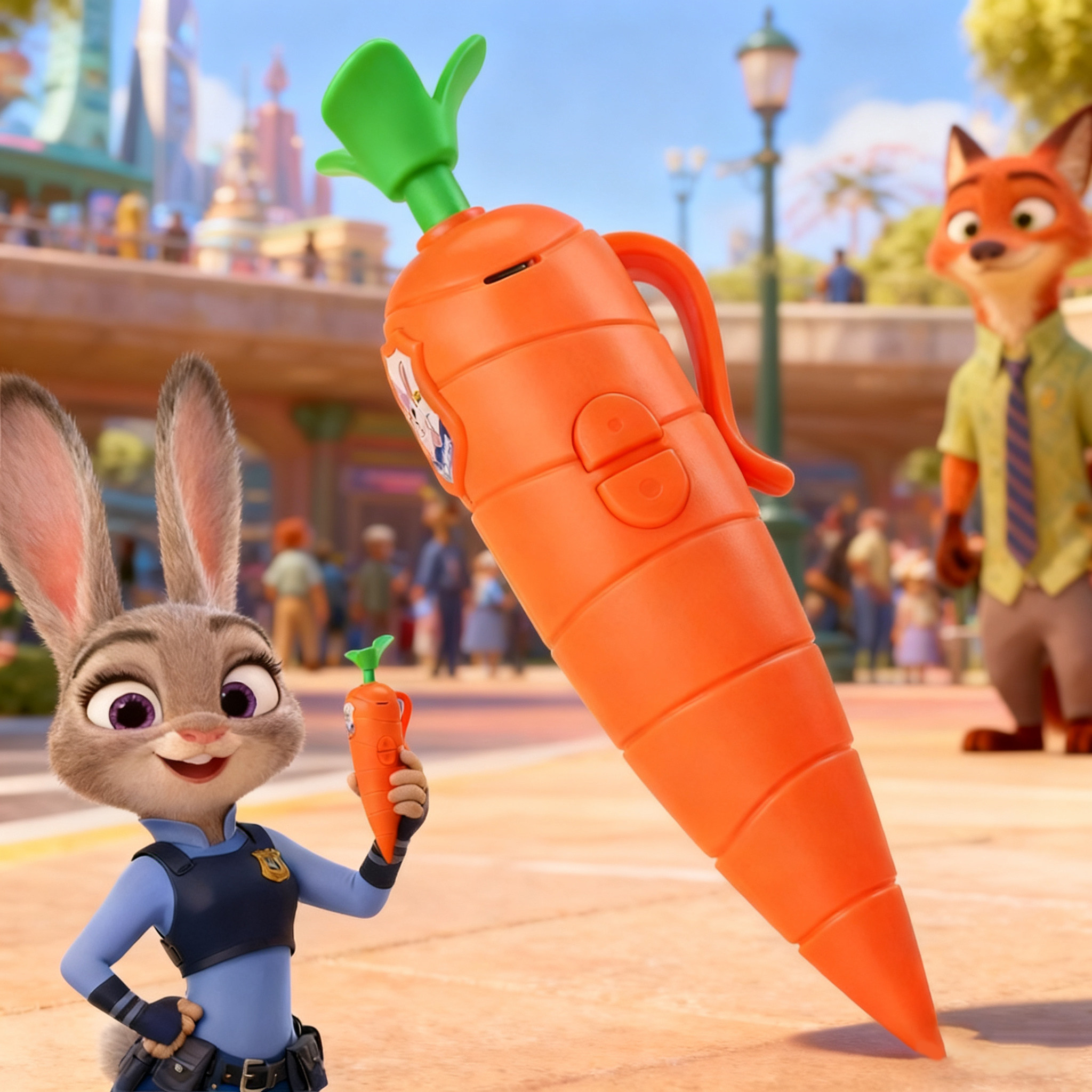 疯狂动物城电影周边朱迪警官胡萝卜录音笔兔子同款联名生日礼物