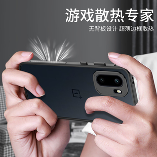 适用于OnePlus Ace5至尊版金属边框手机壳一加ace5竞速版镜头保护套1+aec5透气散热1加a5pro全包边铁中框超薄