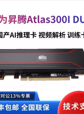 华为昇腾Atlas300I DUO96G 300iPro国产算力AI显卡Deepseek一体机