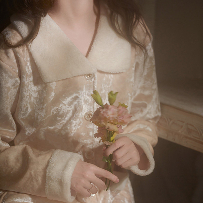 马克公主金丝绒睡衣女秋冬加厚轻奢毛绒套装冬天甜美高级感家居服,女士内衣/男士内衣/家居服,睡衣/家居服套装,淘宝优惠券,粉丝福利购,淘宝优惠卷