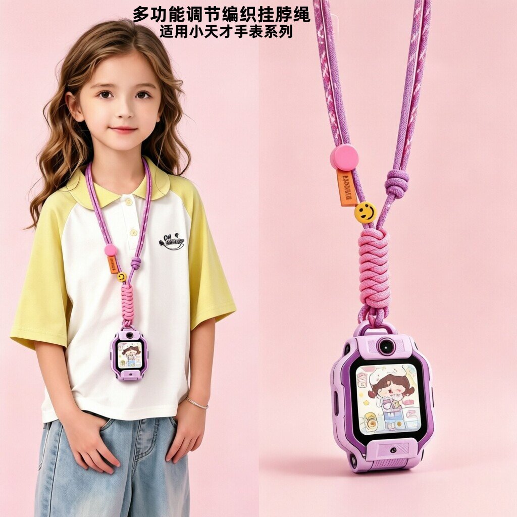 适用小天才z12保护壳电话手表表带z11/z6p挂绳q2a/z5套儿童z8a/z9专用挂脖绳z7/d2a/d3s新款q2/q3调节jw挂套图片
