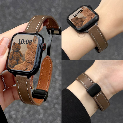 适用华为watch fit3表带手表fit2新款磁吸FIT4/4Pro真皮质二三代折叠腕带fit1智能运动替换new女生男配件ins