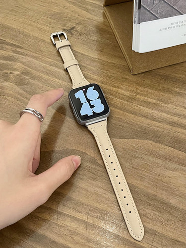适用oppowatch3表带新款SE小蛮腰OPPOwatch3pro真皮质智能手表watch3/2/1代运动女款高级创意个性非原装腕带