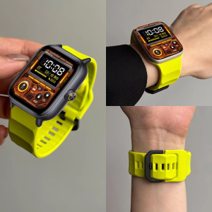 适用于vivowatchgt2表带新款VIVO WATCH GT2波浪纹硅胶反扣手腕带智能运动手表iQOO男士高级感JY男女款秋冬