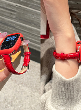 适用于小米手环9pro表带高级感REDMI WATCH6竹节纹8Pro针扣新款手表5/4系列运动智能腕带JY高级感女款秋冬季