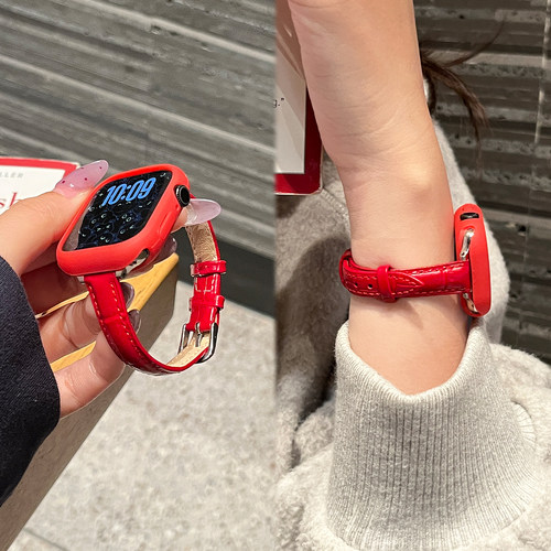 适用于小米手环9pro表带高级感REDMI WATCH6竹节纹8Pro针扣新款手表5/4系列运动智能腕带JY高级感女款秋冬季