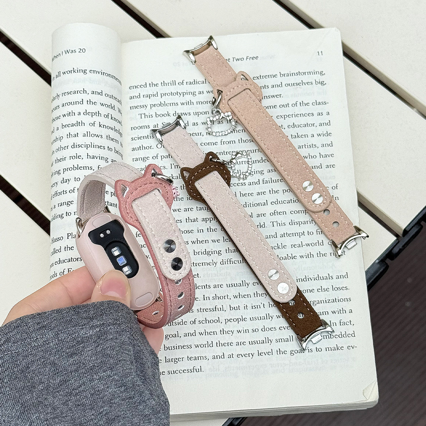 适用于小米手环9表带新品翻毛皮8NFC猫耳10陶瓷版运动智能腕带7保护套壳6系列专用5高级感时尚XL女款秋冬季