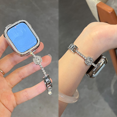 【山茶花】适用华为fit4手表表带watch FIT4Pro新款金属fit3女款智能运动腕表fit系列一二代女JY高级专用配件