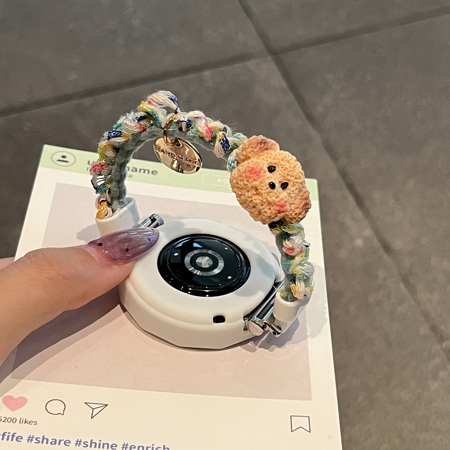 适用于华为手表gt5表带新款小狗GT6花边发圈watch5/4专用秋冬季gt6Pro女款荣耀5Ultra系列高级XL运动智能配件