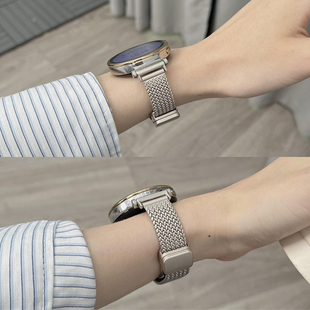 适用OPPO Watch X2 Mini表带麦穗磁吸卡扣夏天女士watchx2腕带金属高级表链腕表女款透气运动男生女款时尚