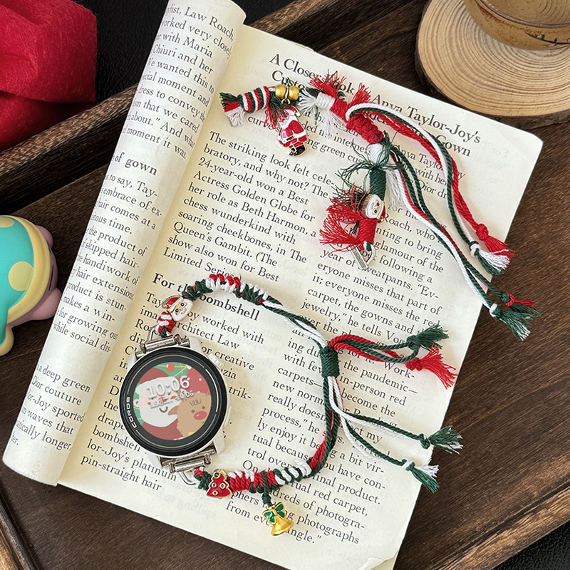 适用COROS高驰pace4表带PACE3/2圣诞节apex4新款pace pro拉绳手链手表APEX2PRO腕带男女款JY秋冬季高级感专用