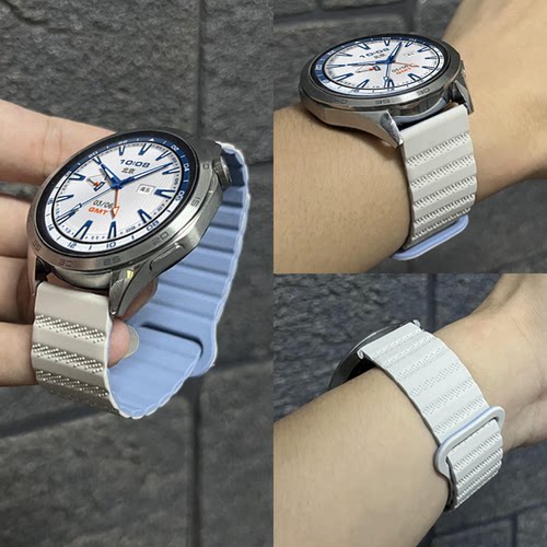 适用oppowatchX表带一加x32手表S2智能watch4pro/3pro新款watch3/SE/2代OPPO手表硅胶磁吸男女运动快拆式表带