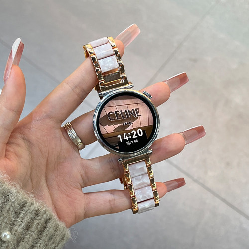 适用华为gt6系列表带gt5/4新款树脂GT5pro女士金属钢带watch4/3智能运动手表gt2男女款创意轻奢高级感41mmJY