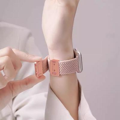 适用小米手环9Pro表带8新款红米watch6/5/4/3腕带编织尼龙回环磁吸替换带智能运动手表七2代男女生个性春夏天