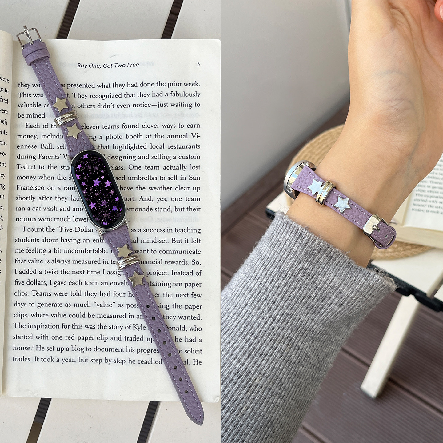 【紫璇星语】适用小米手环10表带9真皮质系列8手表腕带7nfc女新款荔枝纹陶瓷版手链智能6男女款5秋冬JY高级感