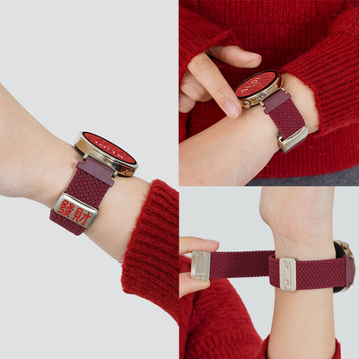 【新年限定】适用华为GT6表带GT5尼龙编织gt4新年时尚女款gt5pro腕带watch5运动YS男士智能手表荣耀magic2冬