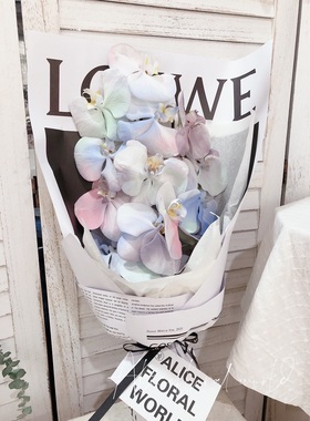 38女神七夕无锡同城鲜花速递星空蓝色蝴蝶兰花束情人节绝女友礼物