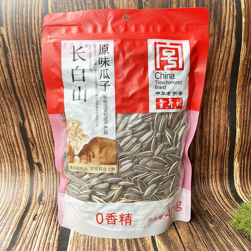 童年记大茴香瓜子400g南原味葵花籽花生炒货休闲零食批发打手咸干图片